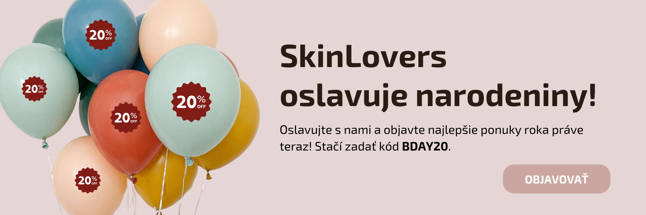 SkinLovers oslavuje narodeniny (SK homepage)